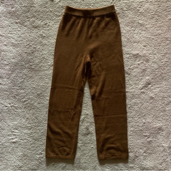 Naadam Cashmere Cropped Pant in Brown XS - Picture 3 of 9